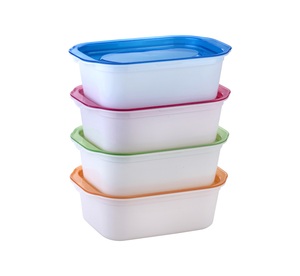 Caja de cocina hermética de plástico Rectangular de 2000 ml sin BPA, contenedor de almacenamiento de inyección seguro para microondas reutilizable, cajas de almacenamiento - Product Image 2