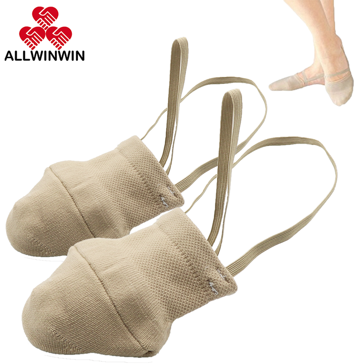Calcetines De Media Punta LALAFINA Para Ballet, Danza Y Yoga - Talla XS, Color Beige
