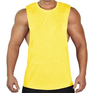Camisetas sin mangas OEM para hombre, ropa deportiva para gimnasio, culturismo, Fitness, moda personalizada, algodón, LICRA - Product Image 2