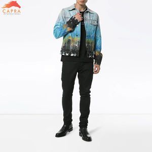 Chaqueta Casual de Mezclilla Clásica para Hombre, de Alta Calidad, con Diseño Desgastado, Ecológica, Transpirable, Reversible, Nuevo Diseño para Invierno, Venta al Por Mayor - Product Image 5