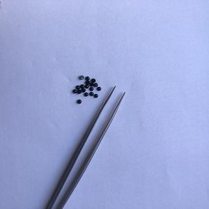 หินโอนิกซ์สีดำธรรมชาติ2มม. อัญมณีทรงหลวมทรงกลมเรียบผลิตด้วยมือ - Product Image 2