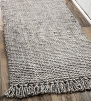 HAND MADE HEMP JUTE RUNNER RUG ,NATURAL RUG