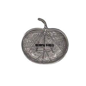 ถาดเสิร์ฟรูปใบไม้สำหรับตกแต่งโรงแรมถาดโลหะแนววินเทจสำหรับตกแต่งโรงแรม - Product Image 4