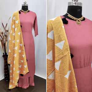 Nouveau dernier bureau porter kurti avec sharara imprimé travail indien les femmes portent readymade pas cher prix de gros surat apparelgarment - Product Image 4