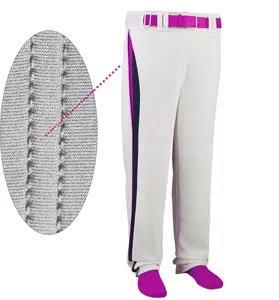 Pantalones de uniforme de béisbol de softball, impresión por sublimación personalizada, con logotipo personalizado, etiquetas, bolsas de embalaje