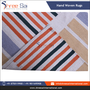 Fabricant indien de la plus haute qualité 100% coton matériel fait à la main tapis tissés d'intérieur à vendre au prix de gros - Product Image 4