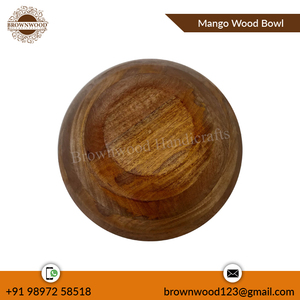 Long bol de service en bois de manguier durable et écologique, bol en bois fait à la main au design personnalisé pour le marché de gros à prix compétitif - Product Image 2