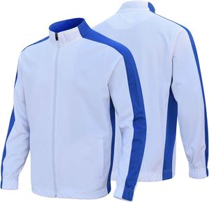 Veste d'hiver en micropolaire tricotée unisexe personnalisée imprimé bois imperméable coupe-vent fermeture à glissière col montant grande taille adultes - Product Image 2