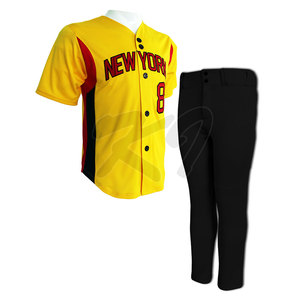 Uniforme de béisbol personalizado de alta calidad, conjunto transpirable de talla grande Unisex para adultos y jóvenes, diseño en blanco - Product Image 2