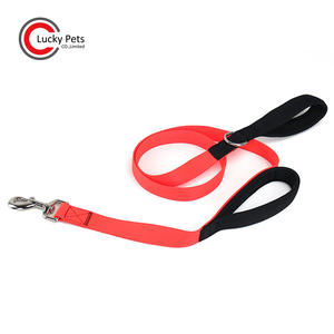 Correas para mascotas personalizadas de nailon fluorescente de dos colores con doble ASA correa para perro con acolchado de neopreno - Product Image 3