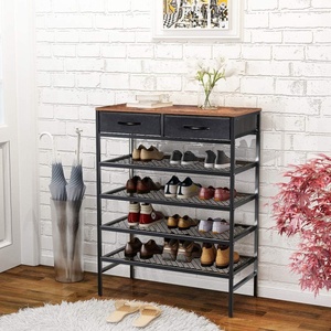 Armario Zapatero de Metal de 4 niveles con cajones, mueble para el hogar, venta al por mayor - Product Image 5