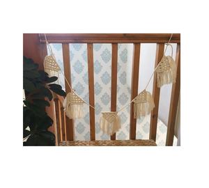 พวงดอกไม้มาคราเม่งานทำมือคุณภาพต่ำ - Product Image 2