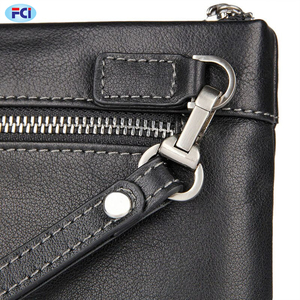 กระเป๋าคลัทช์ผู้ชายแบบใหม่ พร้อมสายคล้องมือ หนังแท้ กระเป๋าถือสำหรับผู้ชาย กระเป๋าเงินใบใหญ่ - Product Image 3