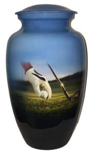 Urne de crémation pour adultes de haute qualité nouvelle conception de loup urne de crémation pour adultes imprimée urne en métal fini brillant pour fournitures funéraires - Product Image 3