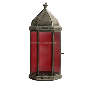 Lámpara de vela de estilo árabe, soporte de vajilla de la mejor calidad, decoración del hogar para sala de estar de ACMI Metal India, Ideal para eventos de boda - Product Image 1
