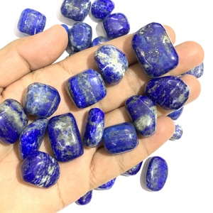 Rida Creations pierre précieuse Lapis Lazuli bleu naturel dégringolée avec certificat IGI origine afghane de haute qualité - Product Image 4