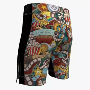 Short de boxe Muay Thai en satin de soie décoratif personnalisé avec logo et couleur personnalisés - Product Image 5