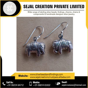 Pendientes de plata 925 de diseñador elegante con piedras preciosas de ágata Estilo lindo para bodas del vendedor y proveedor indio - Product Image 2