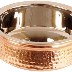 ชามใส่อาหารทำจากทองแดงทำจากเหล็กผสมคุณภาพระดับพรีเมียมใช้ในการเสิร์ฟเครื่องครัวทำจากทองแดงอุปกรณ์เสิร์ฟอาหารอินเดีย - Product Image 2