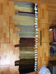 Cheveux humains vierges russes Remy, lisses et soyeux, extensions de cheveux ondulés, origine Vietnam, 100g - Product Image 3