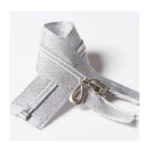 Fabricantes de Cierres, Cierre de Cremallera Metálico de Latón Plateado No. 3 de Alta Calidad para Bolsos, Línea de Productos Premium de Cierres - Product Image 1