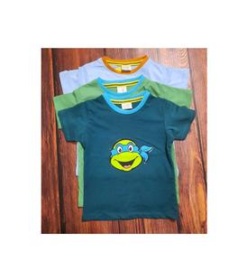 Recién llegado, 100% camisetas de algodón suave para niños, camisetas de bebé lisas informales de manga corta con estampado personalizado para niños - Product Image 1