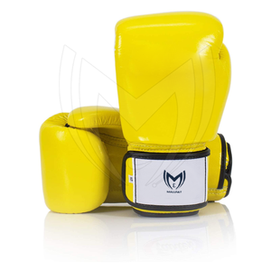 Gants de boxe professionnels en cuir véritable pour MMA Muay Thai Sparring pour la formation Gants de boxe unisexe - Product Image 4