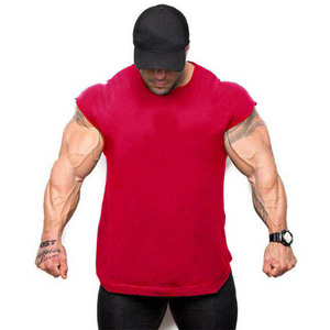 T-shirt 100% coton pour homme, vêtement de fitness, de gym, à la mode, nouveau style - Product Image 5