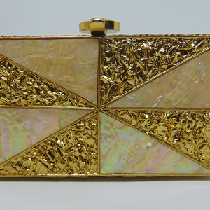 Bolsos y Carteras Lowellcraft.com, Bolso de Mano Metálico con Cuentas y Lentejuelas, Estilo Sobre, para la Noche, de Delhi - Product Image 2