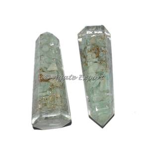 Pierre Semi-Précieuse Artisanat Amazonite Orgonite Obélisque pour la Guérison - Product Image 1
