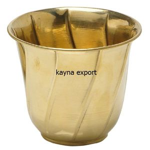 Maceta de lujo de metal con acabado antiguo de latón de metal artesanal para uso en el jardín del hogar maceta decorativa maceta de decoración de suelo - Product Image 3