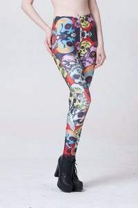 Sublimation Tights Yoga Custom Digital Printed Leggings For Woman Spliced <b>Mesh</b> Sport Yoga Legging Fashion Gym <b>Pants</b> - Product Image 6