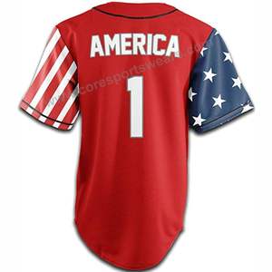 Uniforme de béisbol de tela 100% poliéster, jerseys, impresión personalizada por sublimación, uniforme para jóvenes - Product Image 2