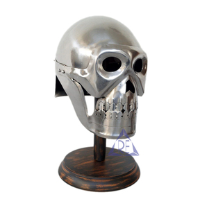 Tốt Nhất Halloween Thời Trung Cổ Skeleton Mũ Bảo Hiểm <span class=keywords><strong>Armor</strong></span> Sắt Movie Helm La Mã Hy Lạp Hiệp Sĩ Cho Spartan Vai Trò Chơi Đánh Bóng Bằng Gỗ Đứng - Product Image 1