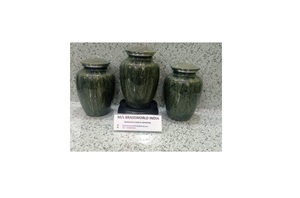 Urna de cremación de aluminio Brassworld, suministros funerarios de la India - Product Image 3