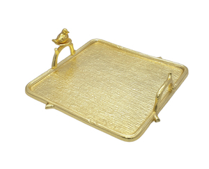 Plateau métallique carré en Aluminium, 10 pièces, pour décoration, plateaux décoratifs - Product Image 1