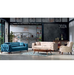 ชุดห้องรับแขกแบบเปิดประทุนโซฟา4-Seater เชสเตอร์ฟิลด์ดีไซน์ทันสมัย - Product Image 1