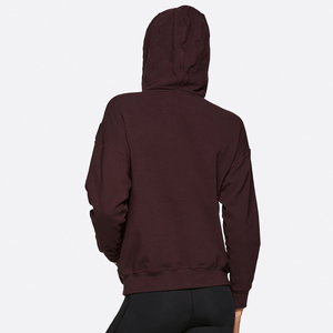 เสื้อฮู้ดแฟชั่นใหม่สำหรับผู้หญิง คุณภาพสูง สำหรับฤดูหนาว สไตล์ลำลอง เป็นมิตรกับสิ่งแวดล้อม พิมพ์ลายโลโก้ด้านหน้า ผ้าฟลีซ ขายส่ง - Product Image 3