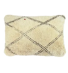 手工枕套摩洛哥手工打结羊毛靠垫套复古摩洛哥地毯沙发家居酒店枕套