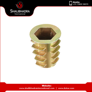 High Strength Brass Hex Insets Wholesale Price Fasteners-Nut Screw Bolt <b>Thread</b> <b>Insert</b> for Wood and Steel - Product Image 6