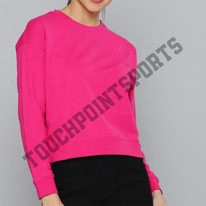 2025 High Quality Custom Wholesale Hot Long Sleeve cropped Ladies Women <b>Top</b> Gym Pullover Hoodie Crop - Product Image 3