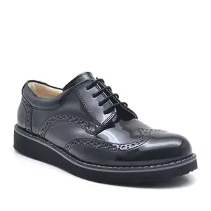 Chaussures de fête pour enfants Blanc Noir Casual Chaussures mocassins pour enfants avec cuir végétalien