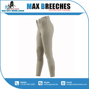 Jodhpurs cómodos de alta calidad directos de la India con parche de rodilla de silicona, pantalones ecuestres para montar a caballo - Product Image 4