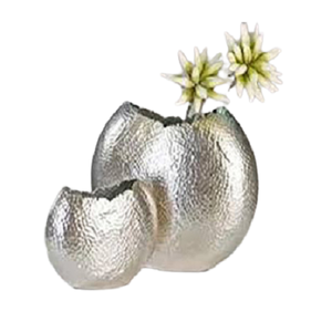 Vase à fleurs de dernière génération en aluminium couleur or, qualité supérieure, pour mariage et toute décoration d'événements. - Product Image 5