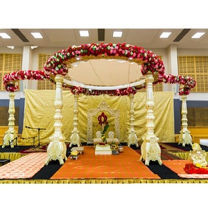 Decoración elegante de FRP para boda, conjunto de Mandap Regal para boda india, Fiyi, boda y evento - Product Image 1