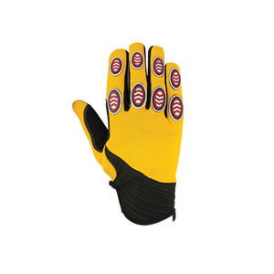 Gants de mécanicien en cuir à demi-doigts, respirants, coupe-vent, rayés noirs, pour travaux extérieurs/intérieurs, sécurité, construction, automobile - Product Image 2