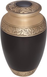 Urna de cremación de latón de estilo americano de Brassworld India Suministros funerarios Urna de metal para entierro de adultos - Product Image 2