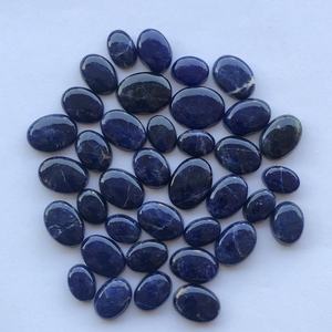 Cabujones calibrados ovalados de tamaño libre de sodalita azul natural de 10mm, 20mm, 30mm, proveedor a granel a precio de Distribuidor mayorista, joyería fina - Product Image 2