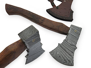 Hache en acier au carbone de qualité industrielle avec manche en bois pour le bricolage, le camping et la coupe du bois - Product Image 2