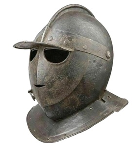 Casco de armadura cerrada europea de caballero Medieval, coleccionable, artesanía de Calvino, para Halloween, regalo, CHMN10058 - Product Image 5